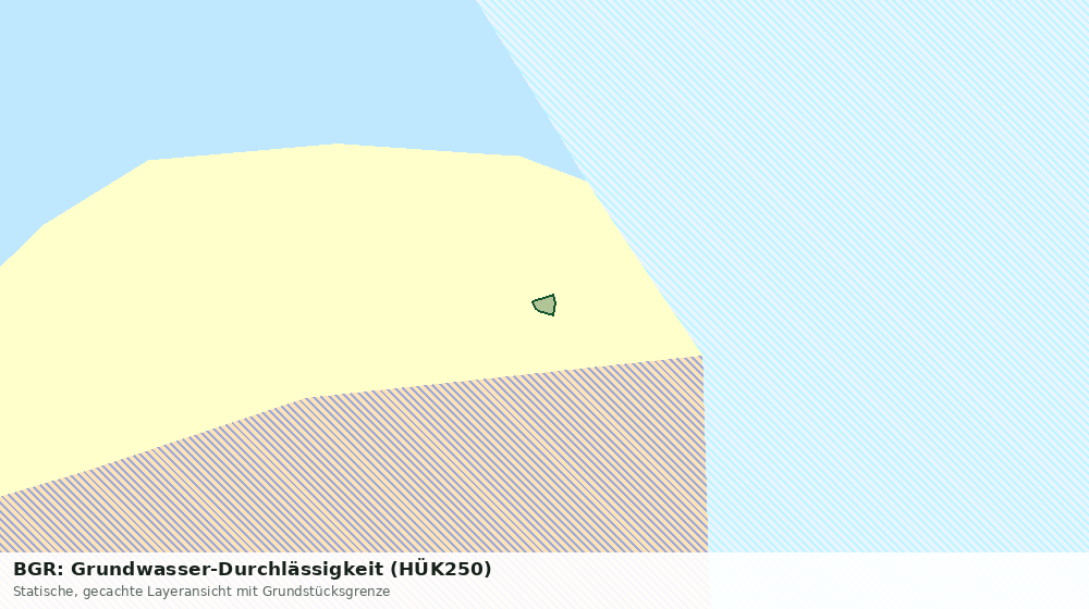 Statische Kartenansicht: BGR: Grundwasser-Durchlässigkeit (HÜK250)