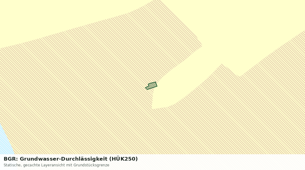 Statische Kartenansicht: BGR: Grundwasser-Durchlässigkeit (HÜK250)