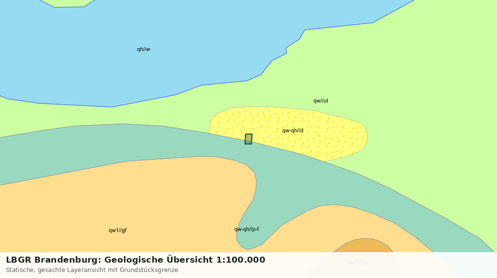 Statische Kartenansicht: LBGR Brandenburg: Geologische Übersicht 1:100.000