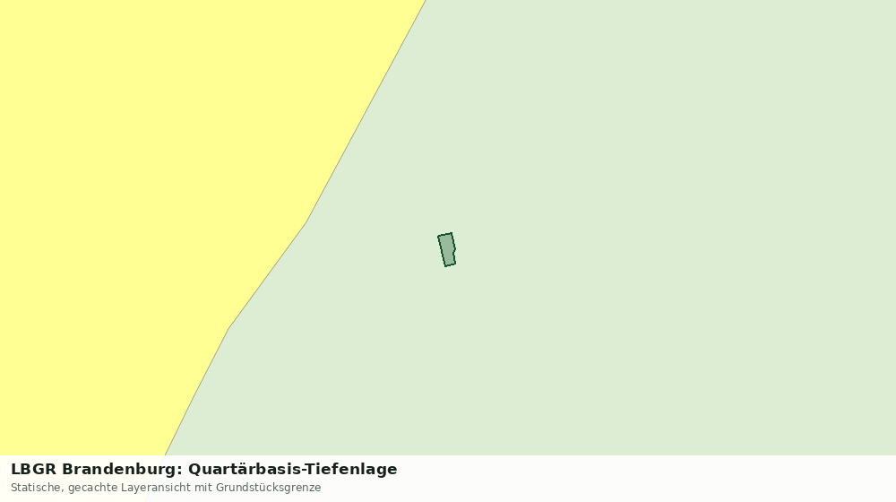 Statische Kartenansicht: LBGR Brandenburg: Quartärbasis-Tiefenlage