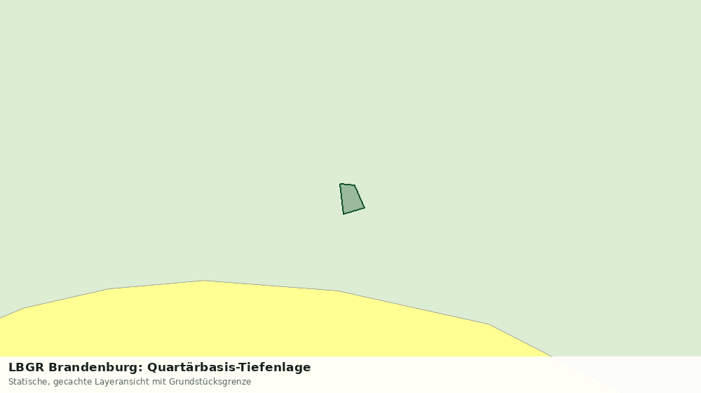 Statische Kartenansicht: LBGR Brandenburg: Quartärbasis-Tiefenlage