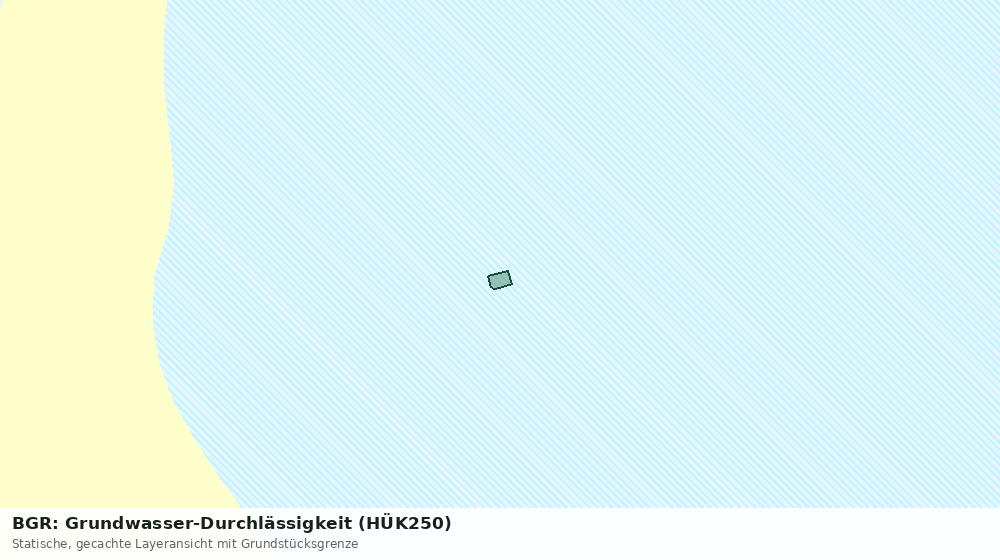 Statische Kartenansicht: BGR: Grundwasser-Durchlässigkeit (HÜK250)