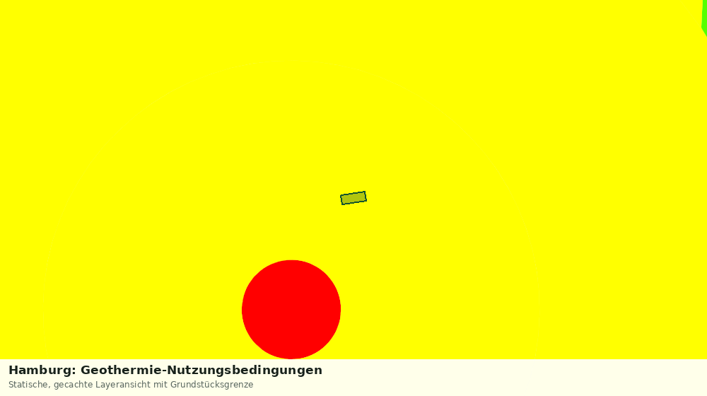 Statische Kartenansicht: Hamburg: Geothermie-Nutzungsbedingungen