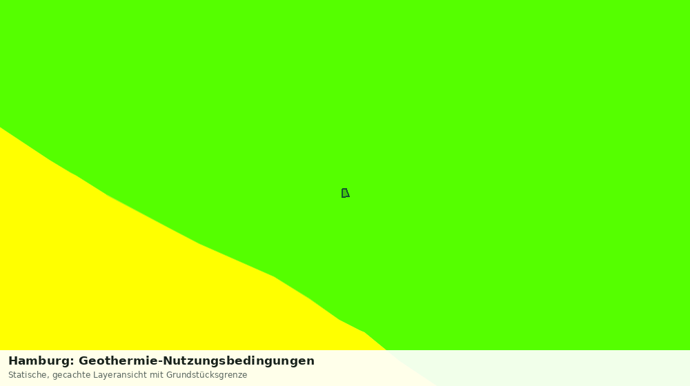 Statische Kartenansicht: Hamburg: Geothermie-Nutzungsbedingungen