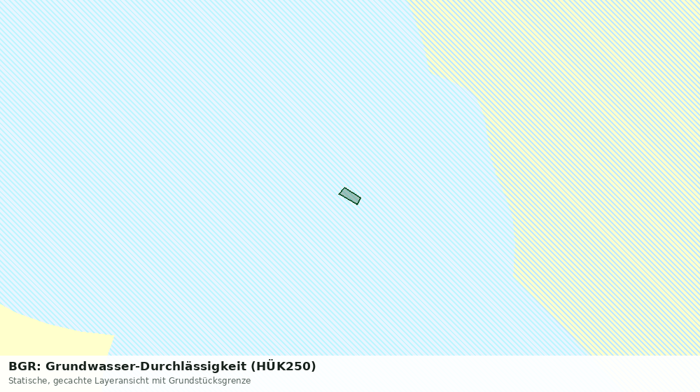 Statische Kartenansicht: BGR: Grundwasser-Durchlässigkeit (HÜK250)