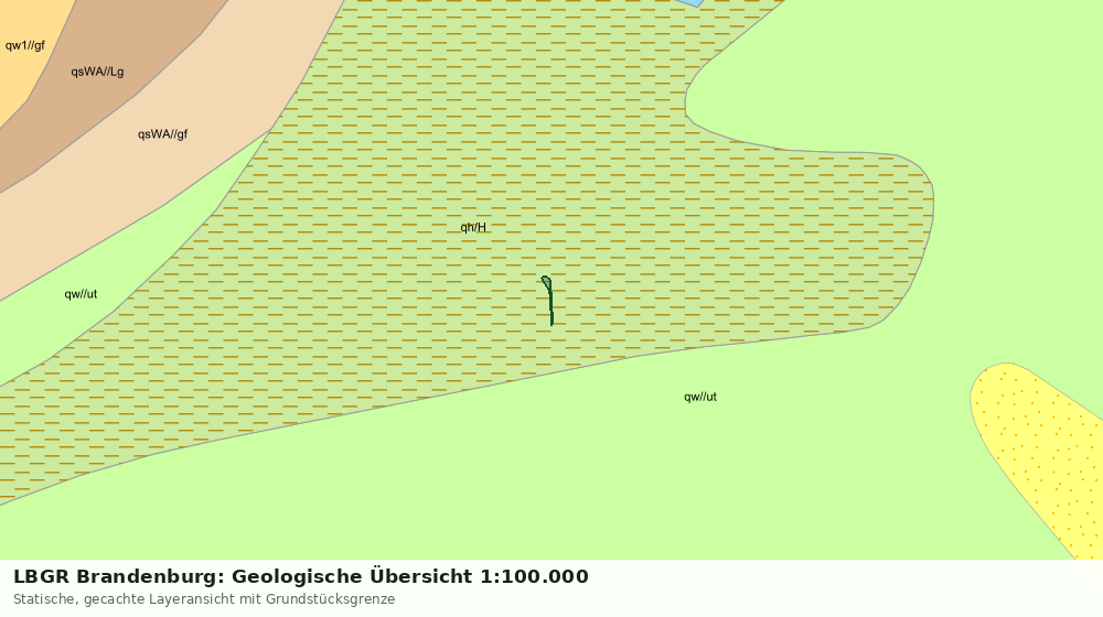 Statische Kartenansicht: LBGR Brandenburg: Geologische Übersicht 1:100.000