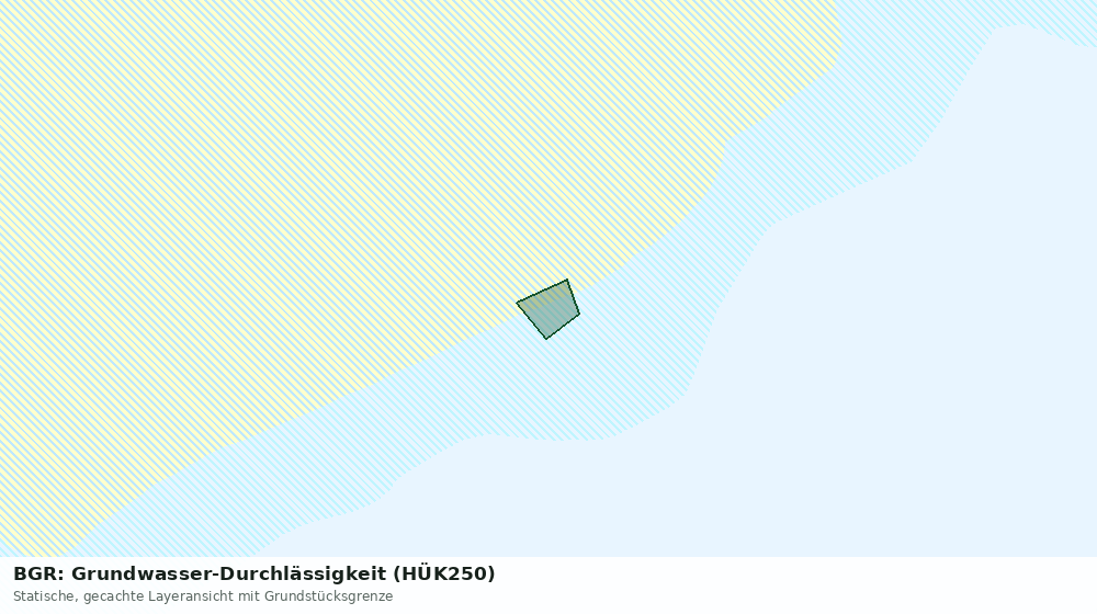 Statische Kartenansicht: BGR: Grundwasser-Durchlässigkeit (HÜK250)