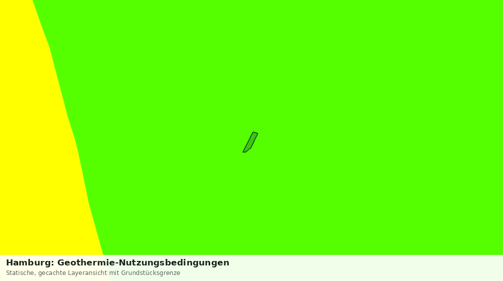 Statische Kartenansicht: Hamburg: Geothermie-Nutzungsbedingungen