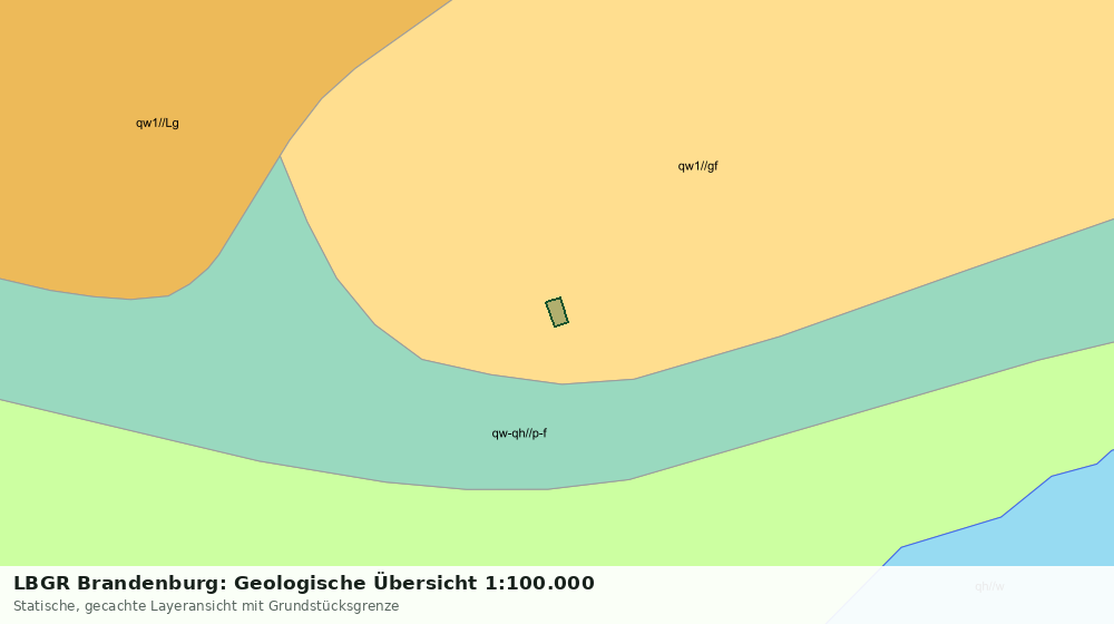 Statische Kartenansicht: LBGR Brandenburg: Geologische Übersicht 1:100.000