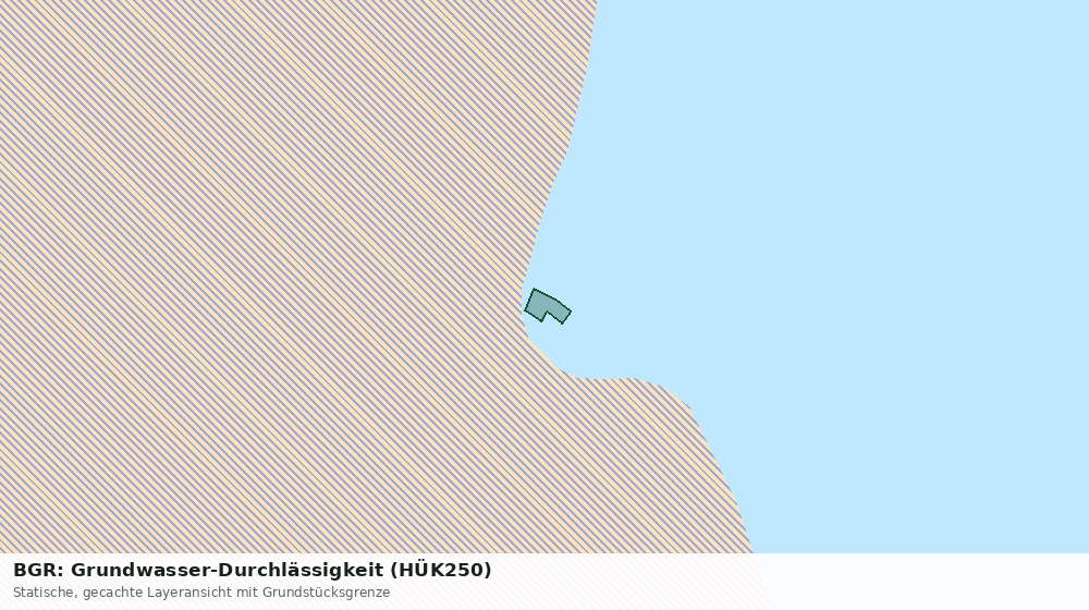 Statische Kartenansicht: BGR: Grundwasser-Durchlässigkeit (HÜK250)