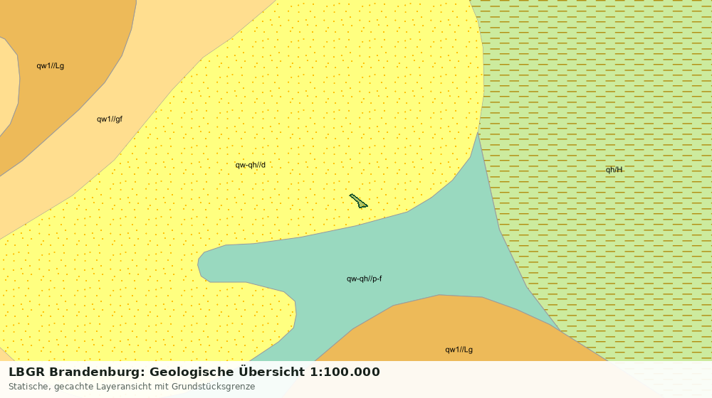 Statische Kartenansicht: LBGR Brandenburg: Geologische Übersicht 1:100.000