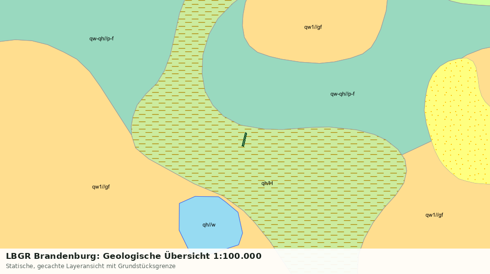 Statische Kartenansicht: LBGR Brandenburg: Geologische Übersicht 1:100.000