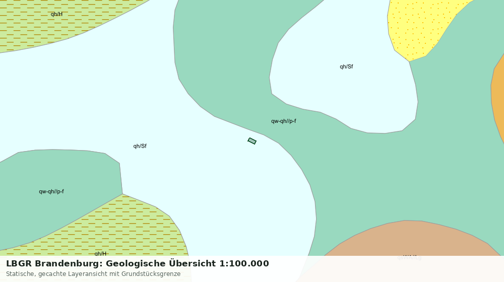 Statische Kartenansicht: LBGR Brandenburg: Geologische Übersicht 1:100.000