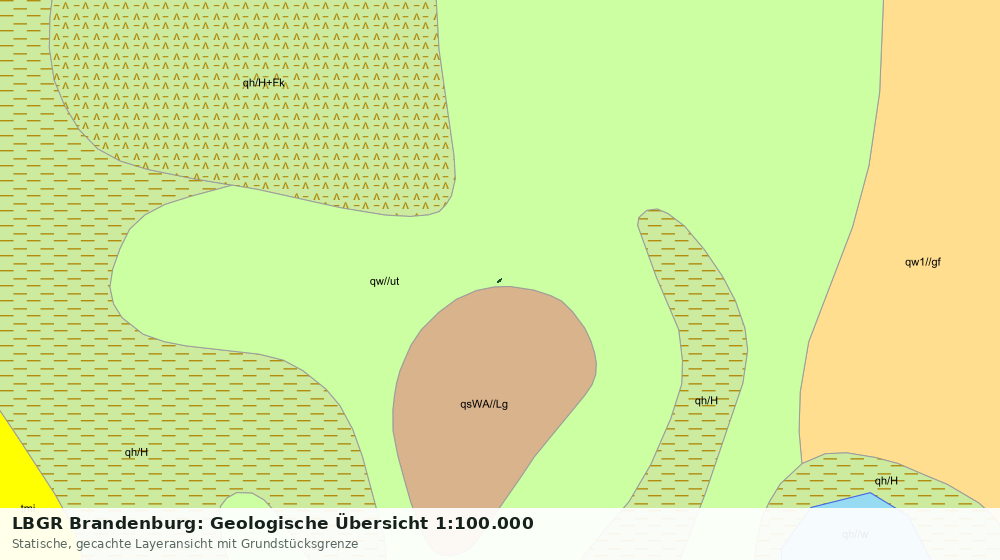 Statische Kartenansicht: LBGR Brandenburg: Geologische Übersicht 1:100.000