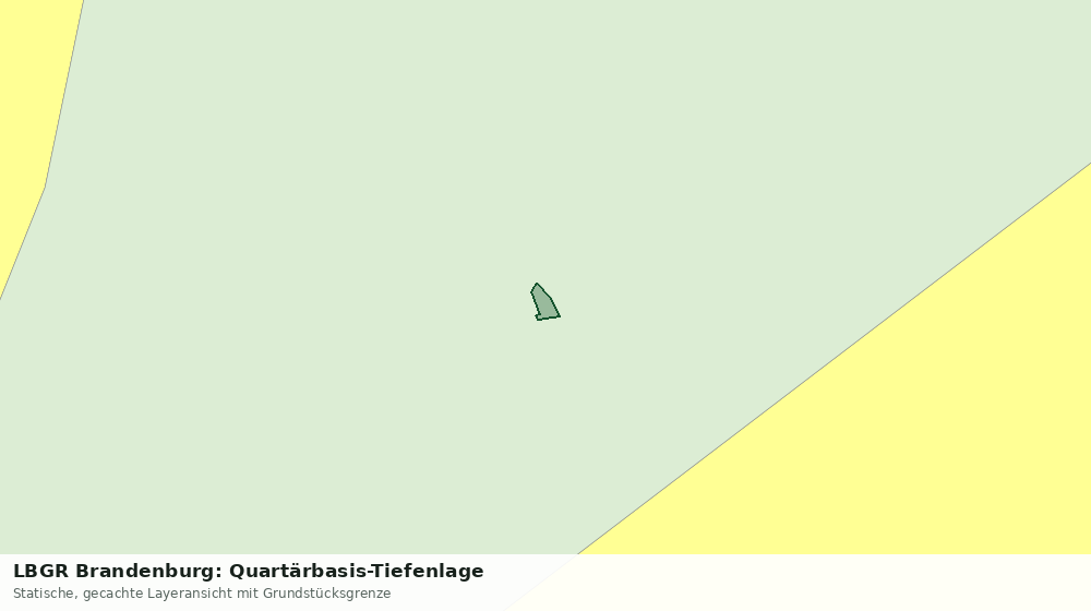 Statische Kartenansicht: LBGR Brandenburg: Quartärbasis-Tiefenlage