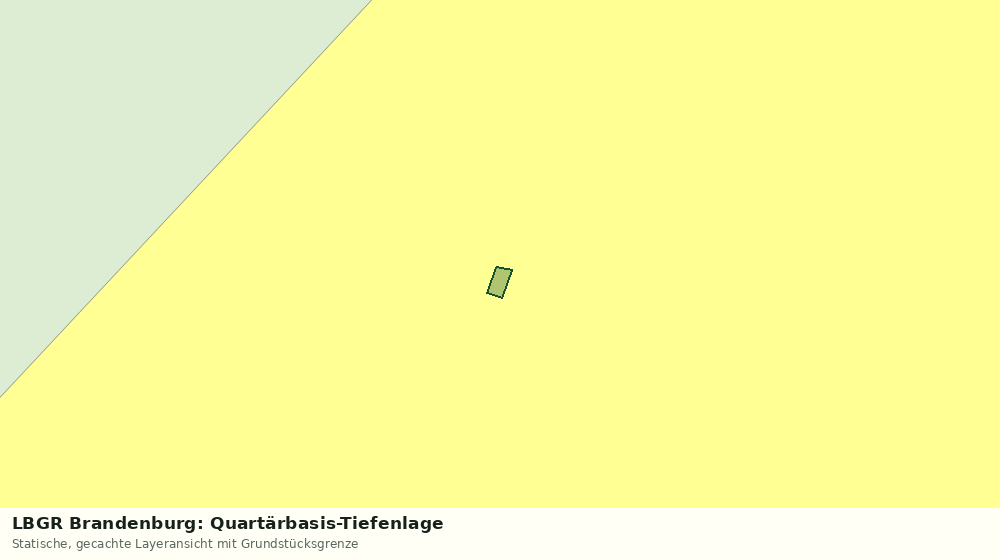 Statische Kartenansicht: LBGR Brandenburg: Quartärbasis-Tiefenlage