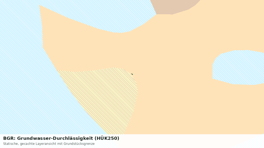 Statische Kartenansicht: BGR: Grundwasser-Durchlässigkeit (HÜK250)