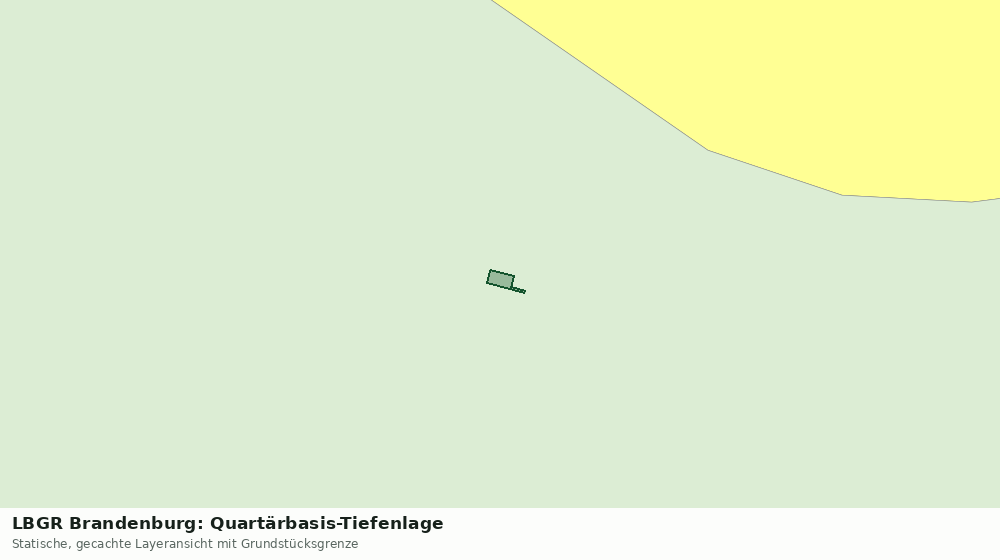 Statische Kartenansicht: LBGR Brandenburg: Quartärbasis-Tiefenlage