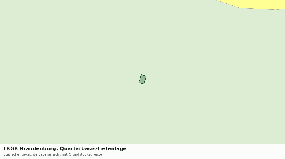 Statische Kartenansicht: LBGR Brandenburg: Quartärbasis-Tiefenlage