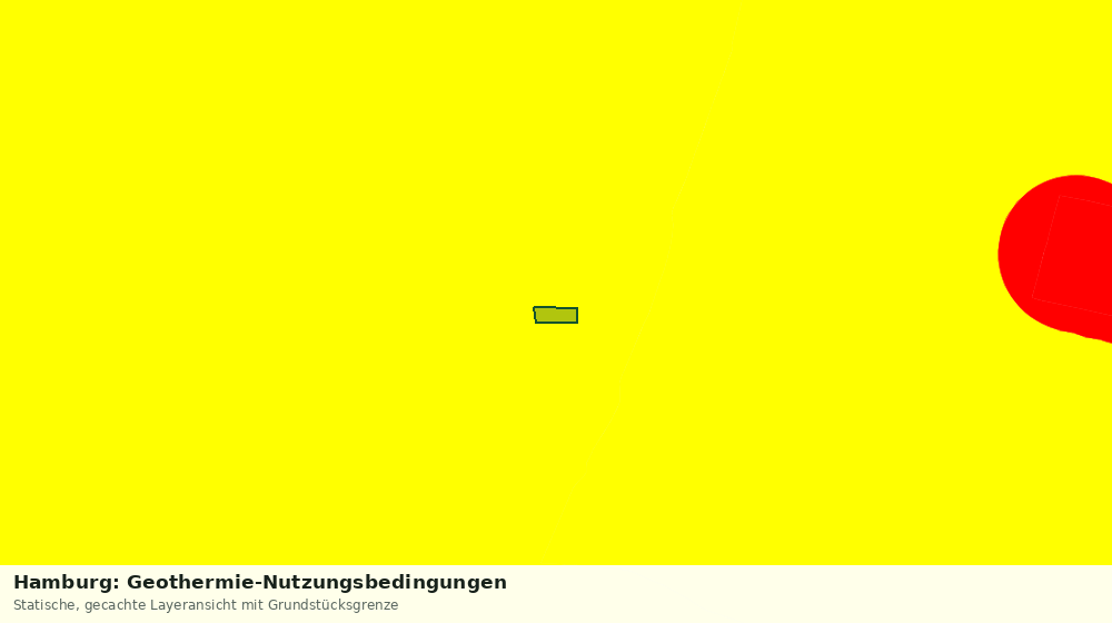 Statische Kartenansicht: Hamburg: Geothermie-Nutzungsbedingungen