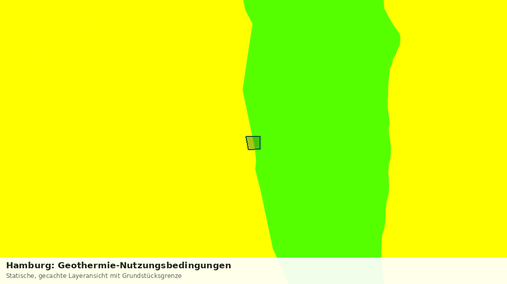 Statische Kartenansicht: Hamburg: Geothermie-Nutzungsbedingungen