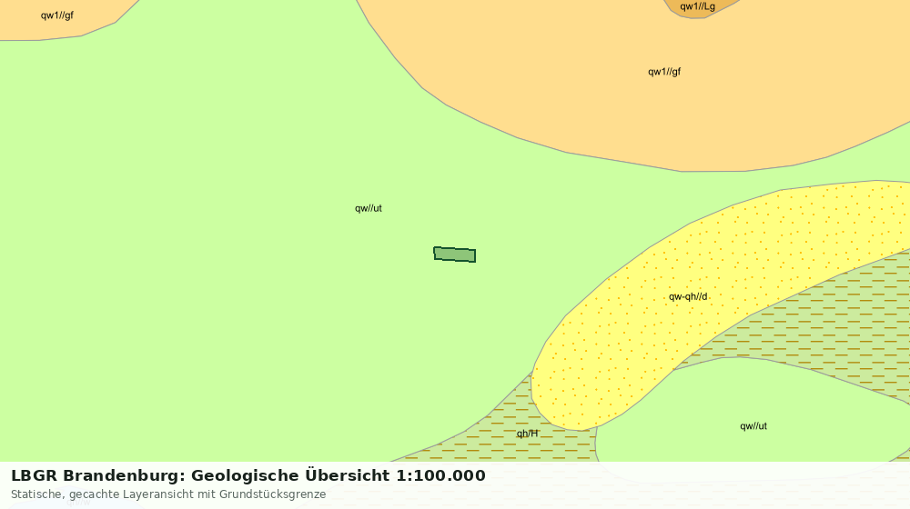 Statische Kartenansicht: LBGR Brandenburg: Geologische Übersicht 1:100.000