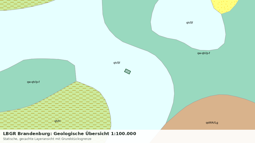 Statische Kartenansicht: LBGR Brandenburg: Geologische Übersicht 1:100.000