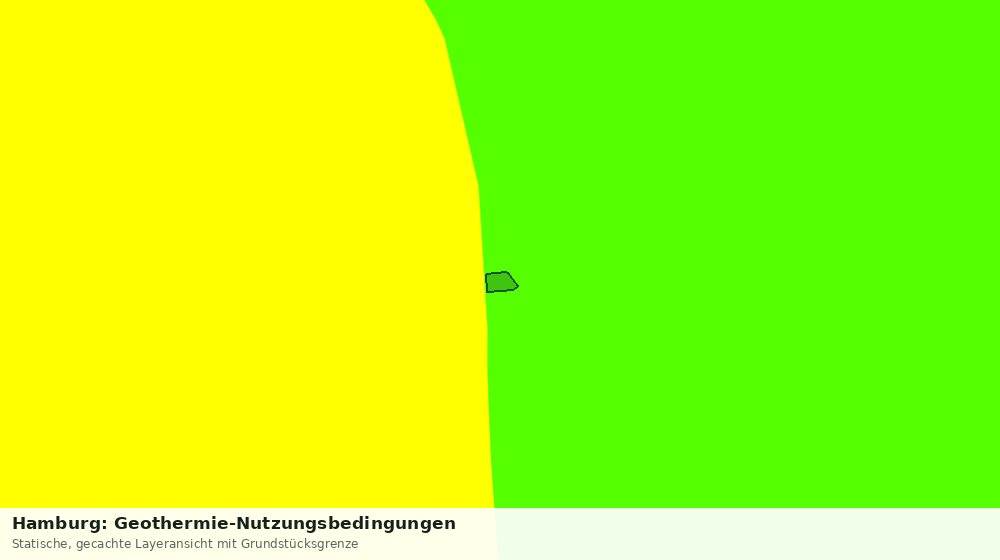 Statische Kartenansicht: Hamburg: Geothermie-Nutzungsbedingungen