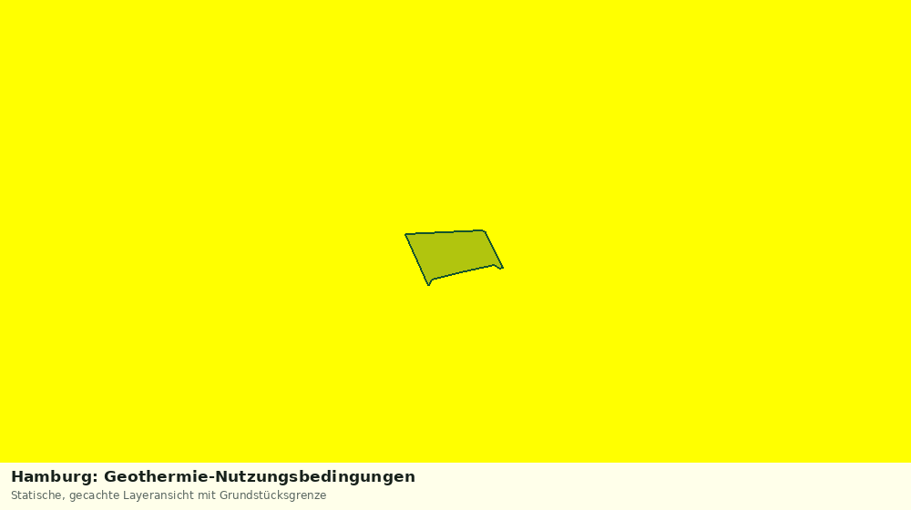 Statische Kartenansicht: Hamburg: Geothermie-Nutzungsbedingungen