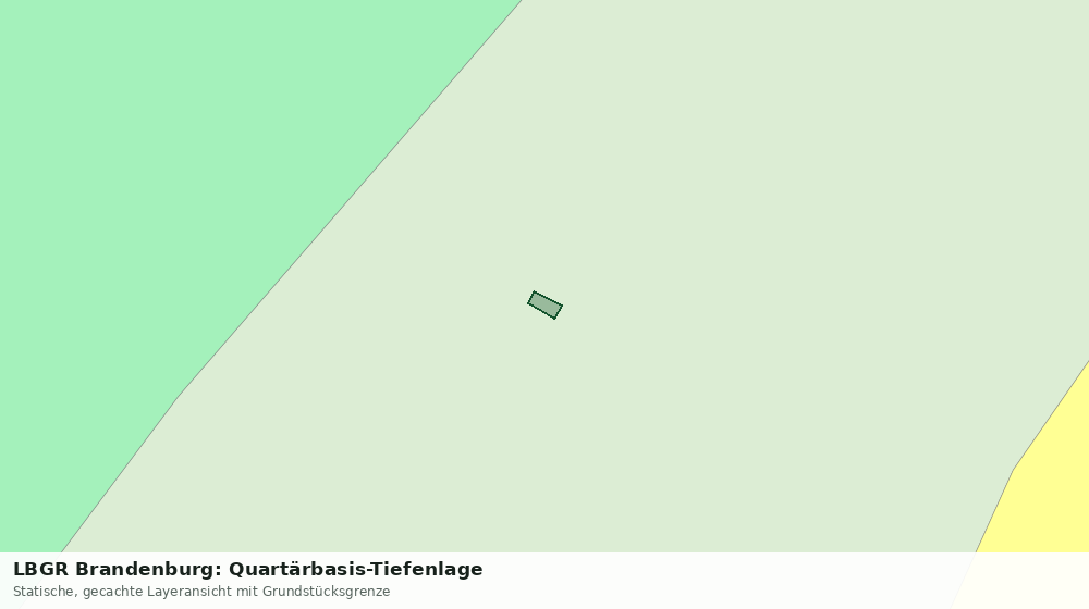 Statische Kartenansicht: LBGR Brandenburg: Quartärbasis-Tiefenlage