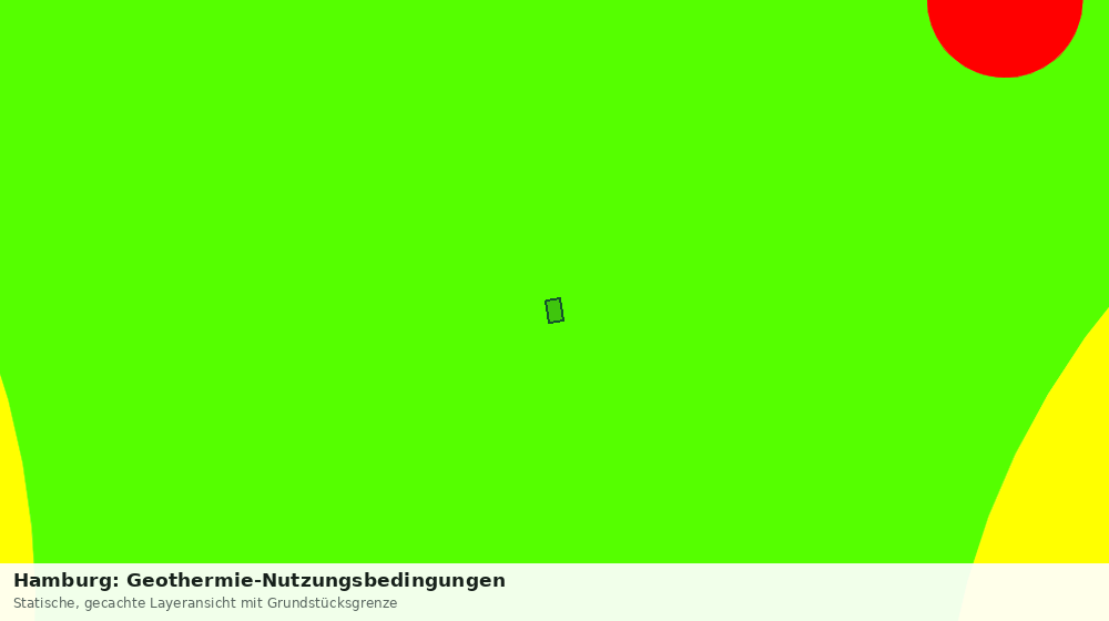 Statische Kartenansicht: Hamburg: Geothermie-Nutzungsbedingungen