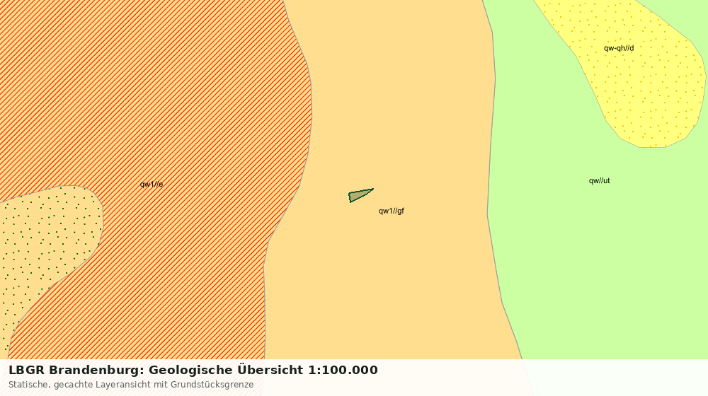 Statische Kartenansicht: LBGR Brandenburg: Geologische Übersicht 1:100.000