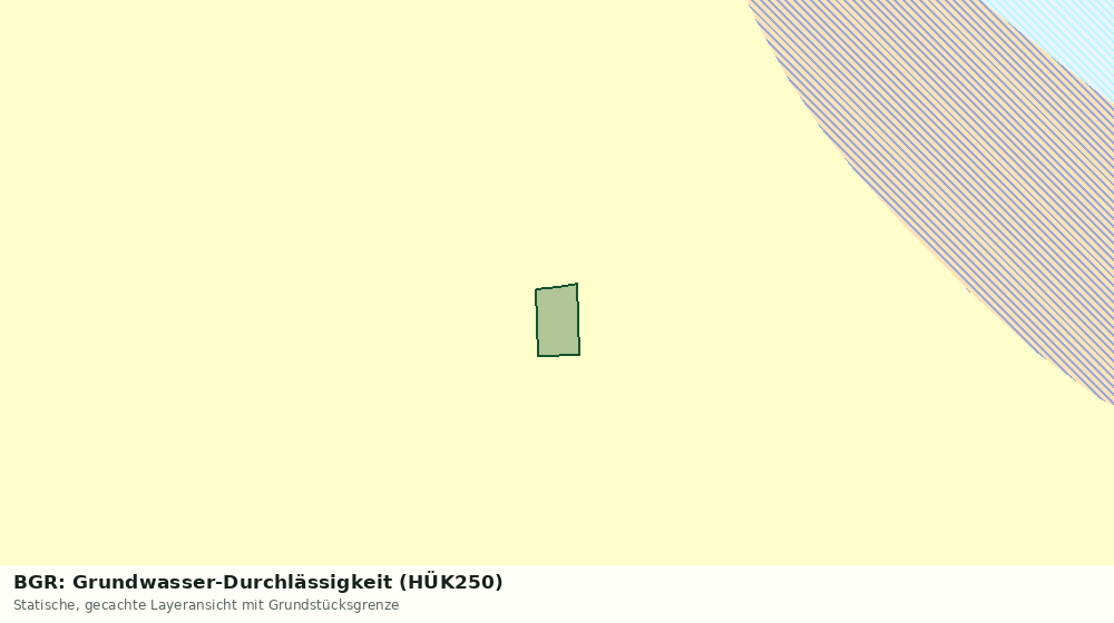 Statische Kartenansicht: BGR: Grundwasser-Durchlässigkeit (HÜK250)