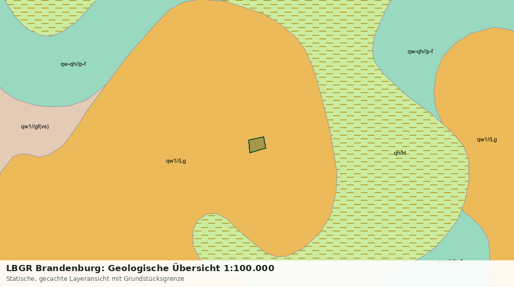 Statische Kartenansicht: LBGR Brandenburg: Geologische Übersicht 1:100.000
