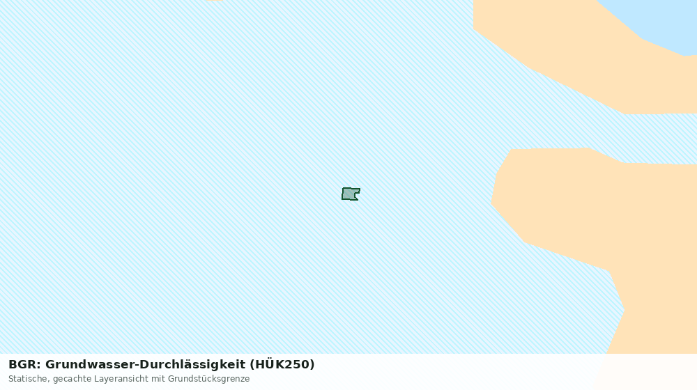 Statische Kartenansicht: BGR: Grundwasser-Durchlässigkeit (HÜK250)
