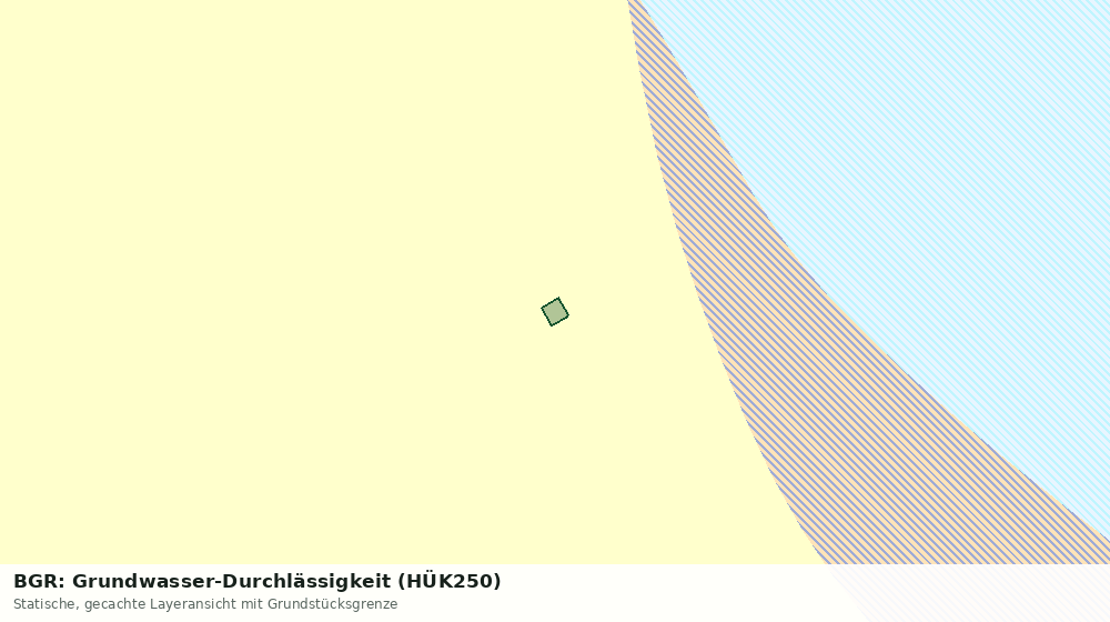 Statische Kartenansicht: BGR: Grundwasser-Durchlässigkeit (HÜK250)