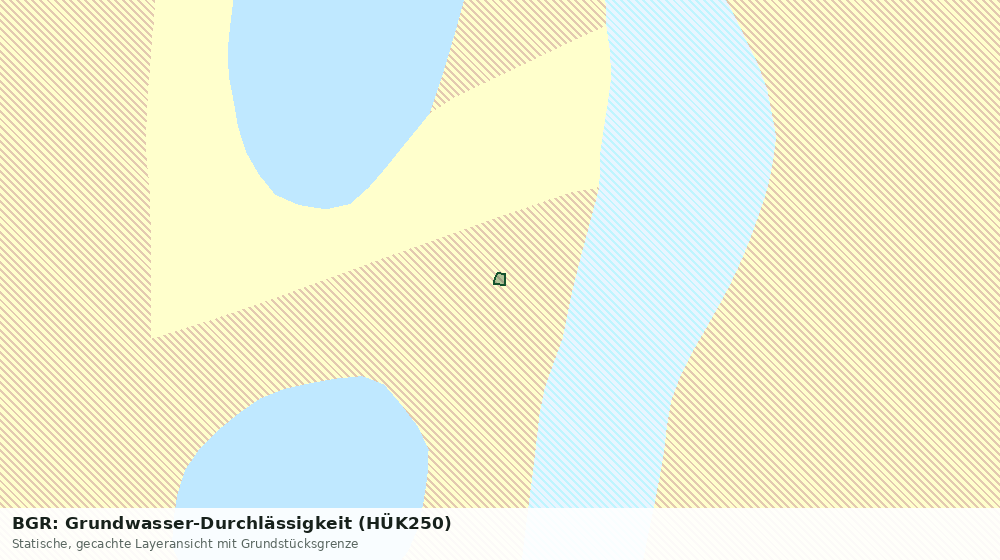 Statische Kartenansicht: BGR: Grundwasser-Durchlässigkeit (HÜK250)