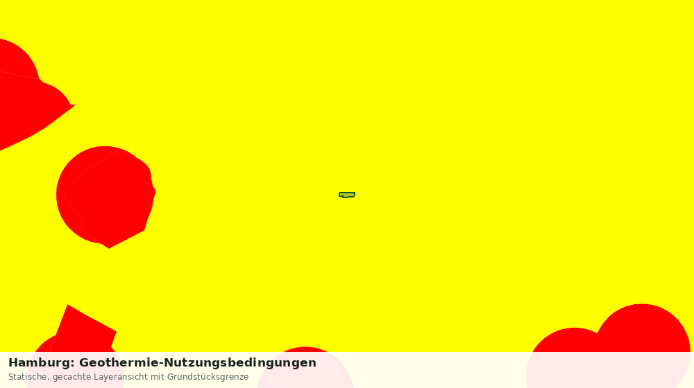 Statische Kartenansicht: Hamburg: Geothermie-Nutzungsbedingungen