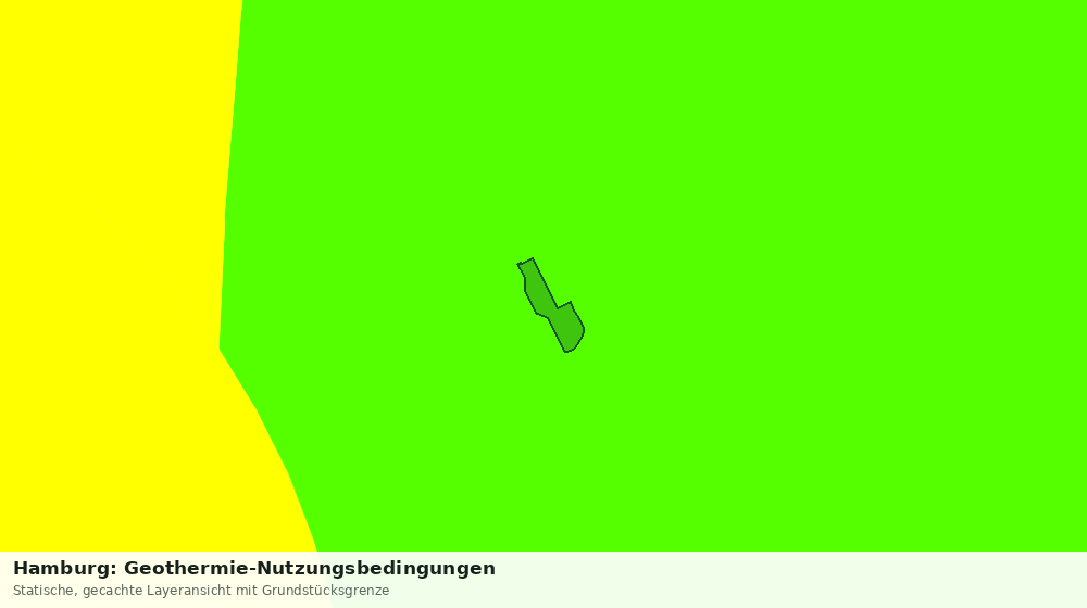 Statische Kartenansicht: Hamburg: Geothermie-Nutzungsbedingungen