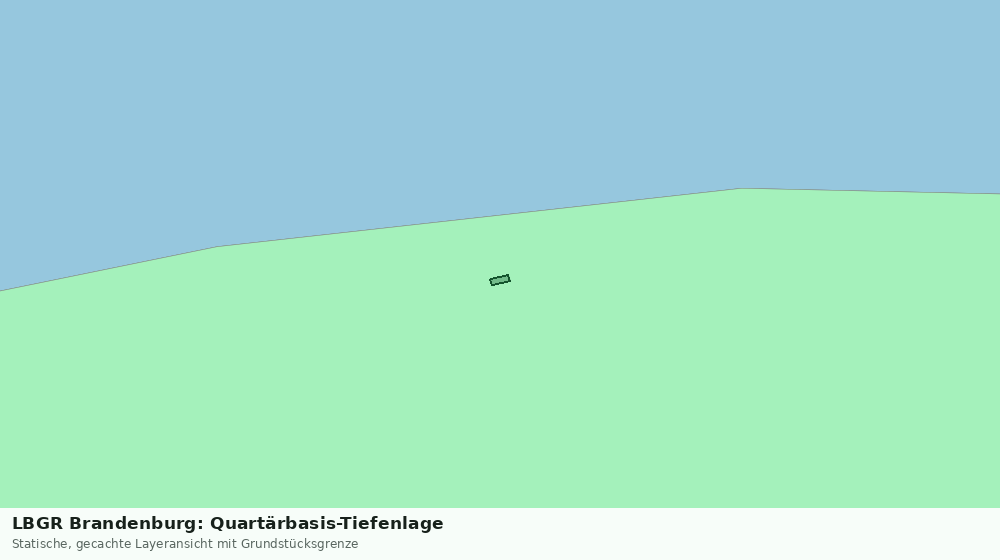 Statische Kartenansicht: LBGR Brandenburg: Quartärbasis-Tiefenlage