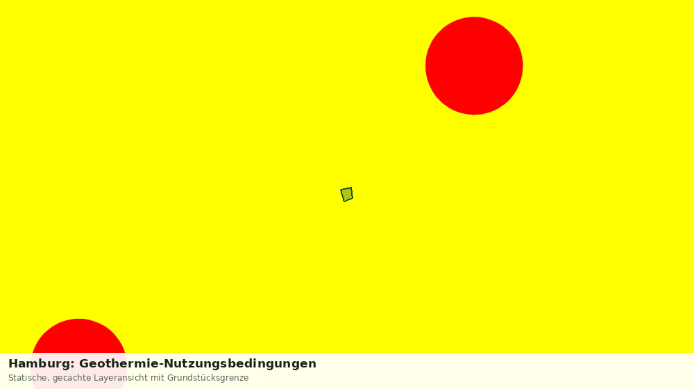 Statische Kartenansicht: Hamburg: Geothermie-Nutzungsbedingungen