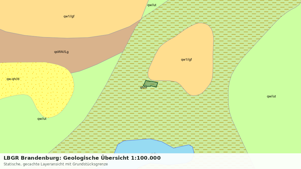 Statische Kartenansicht: LBGR Brandenburg: Geologische Übersicht 1:100.000