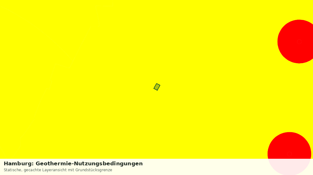 Statische Kartenansicht: Hamburg: Geothermie-Nutzungsbedingungen