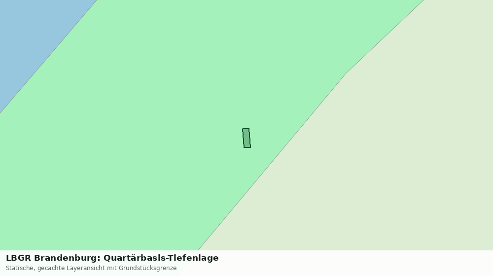 Statische Kartenansicht: LBGR Brandenburg: Quartärbasis-Tiefenlage
