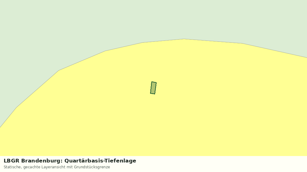 Statische Kartenansicht: LBGR Brandenburg: Quartärbasis-Tiefenlage