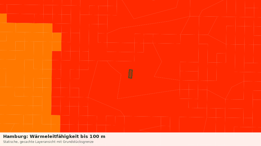 Statische Kartenansicht: Hamburg: Wärmeleitfähigkeit bis 100 m