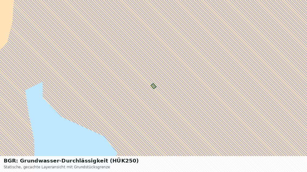 Statische Kartenansicht: BGR: Grundwasser-Durchlässigkeit (HÜK250)