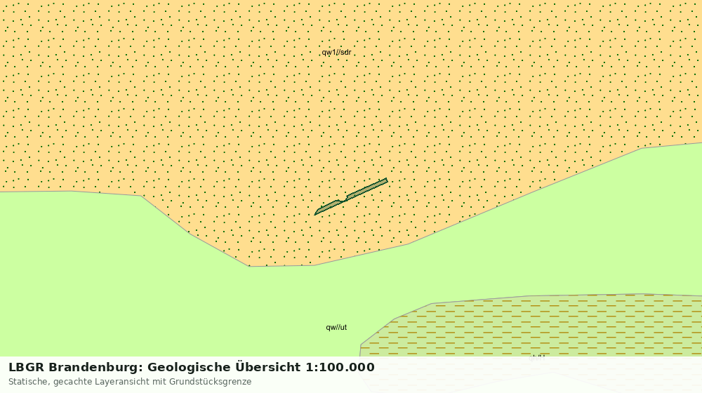 Statische Kartenansicht: LBGR Brandenburg: Geologische Übersicht 1:100.000