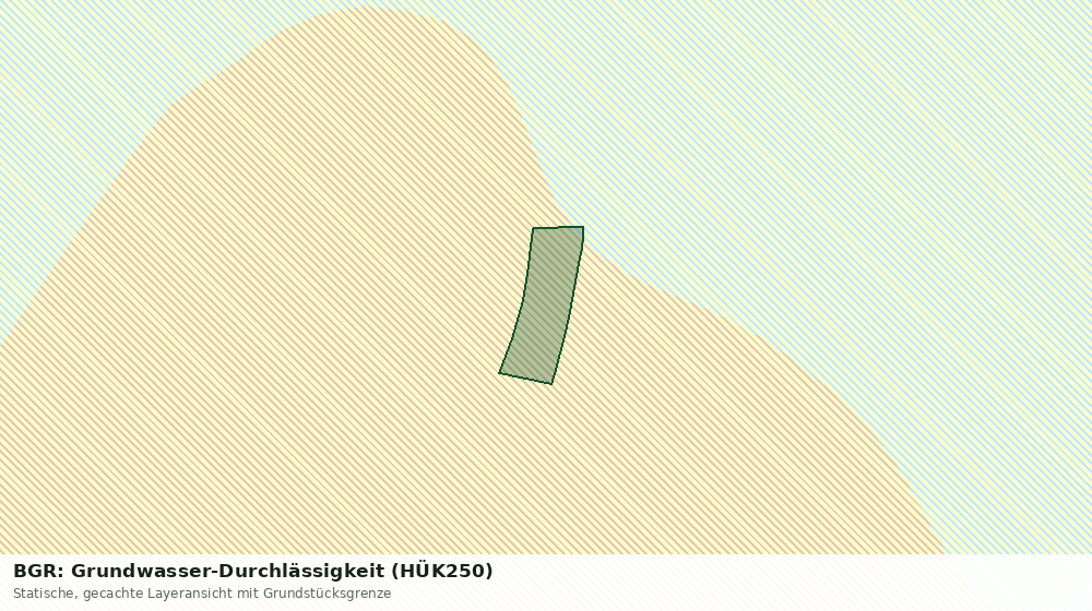 Statische Kartenansicht: BGR: Grundwasser-Durchlässigkeit (HÜK250)