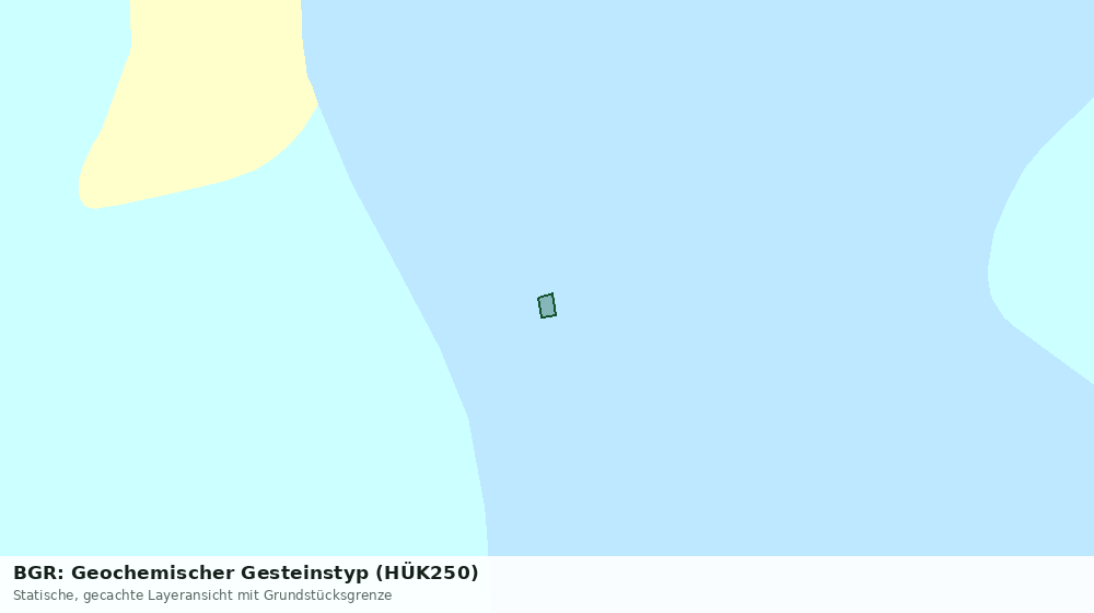 Statische Kartenansicht: BGR: Geochemischer Gesteinstyp (HÜK250)